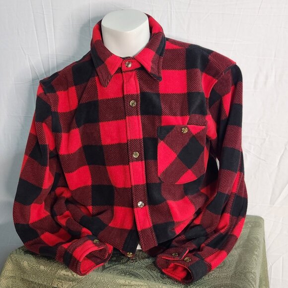 Misty Mountain, XXL.red & black checker Jacket, Fall, Spring, Coat, Men's, Plaid - Picture 1 of 3